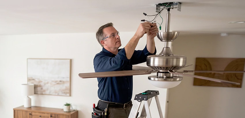 Ceiling Fan Light and Switch Repair in Springdale