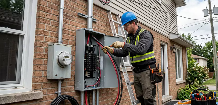 Outdoor Subpanel Installation in Springdale